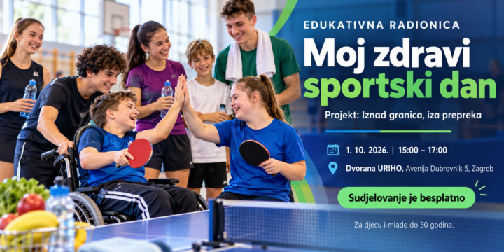 Javni poziv za sudjelovanje u edukativnoj radionici „Moj zdravi sportski dan“